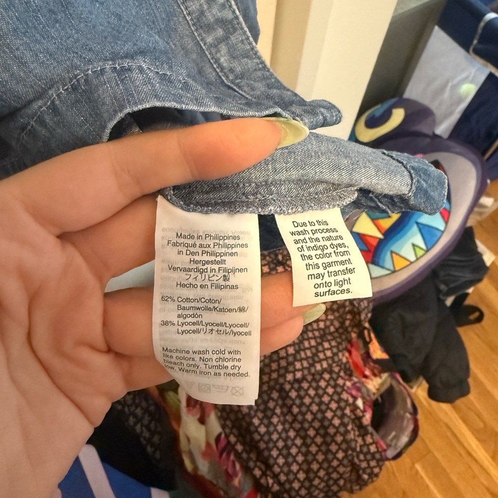 Madewell denim dress, worn once - Picture 3 of 5